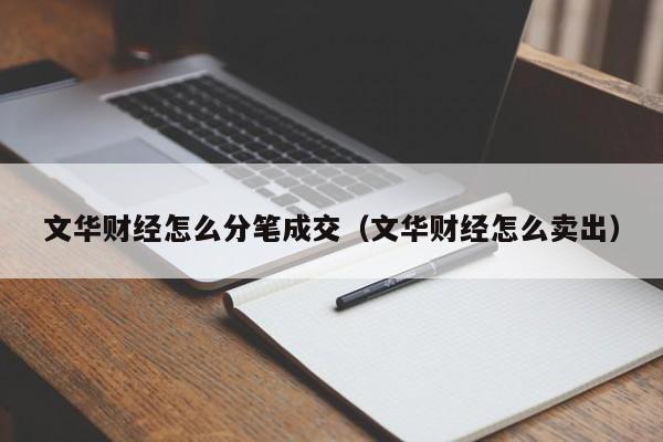 文华财经怎么分笔成交（文华财经怎么卖出）